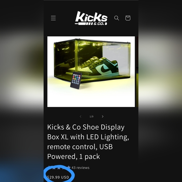 Kicks & Co.LED Shoe Display Case - Picture 2 of 7